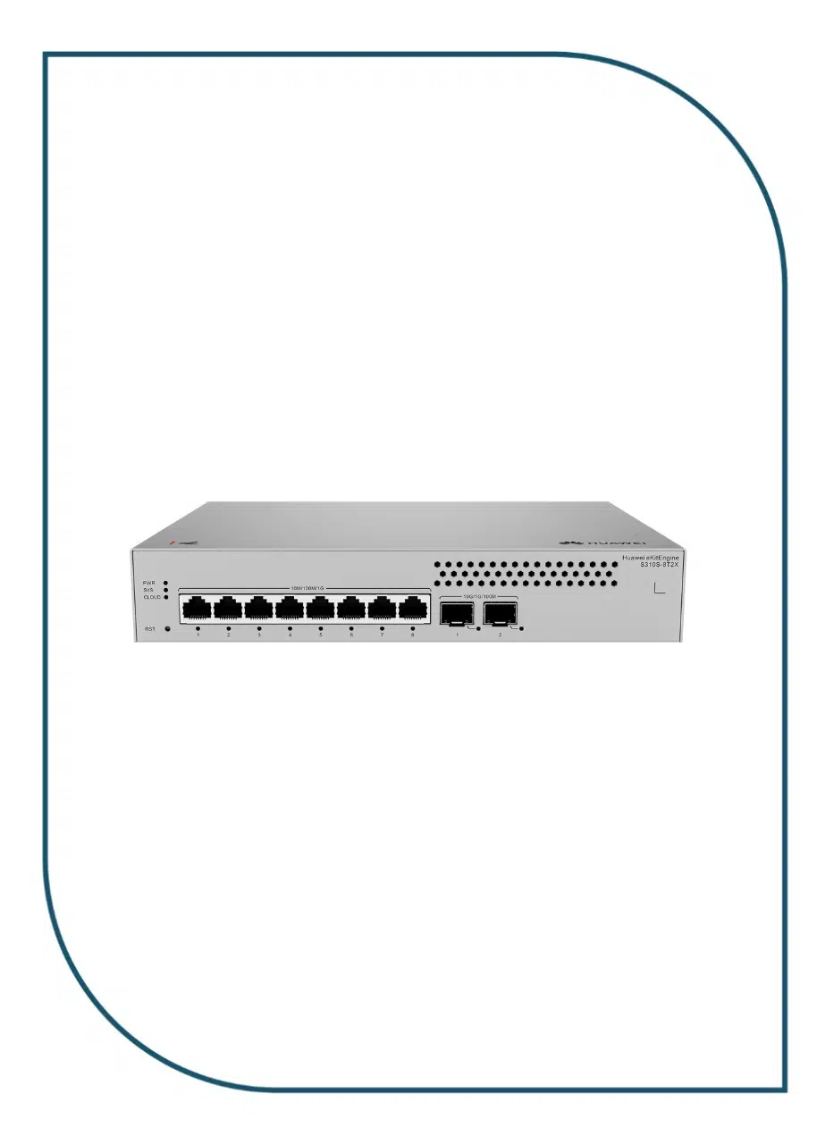 1-3.png-1.webp Huawei eKitEngine S310S-8T2X / S220S-8T2X Layer 2 Managed Switch, 8-Port Gigabit & 2x 10GE SFP+ (S220S-8T2X) - Image 1