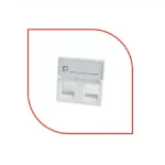 ProLink 2-Port 45x45mm Modular Clip Adapter White (PL-FP2-CLIP)