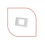 ProLink US Gang 1/2-Outlet Curved Modular Faceplate Kit White (PL-FP-US)