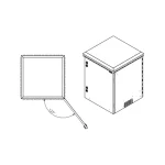 ProRack 12U IP65 Outdoor Wall Mount Cabinet with Solid Door, 600×600mm (PR-OD6612) - Image 2