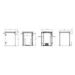ProRack 12U IP65 Outdoor Wall Mount Cabinet with Solid Door, 600×600mm (PR-OD6612) - Image 3