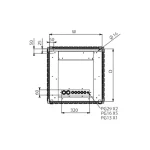 ProRack 12U IP65 Outdoor Wall Mount Cabinet with Solid Door, 600×600mm (PR-OD6612) - Image 4