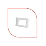 ProLink US Gang 3-Outlet Curved Modular Faceplate Kit White (PL-FP-US-U3)